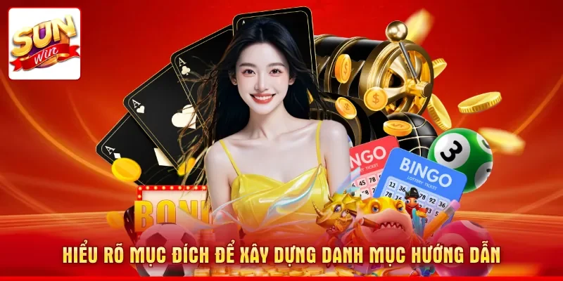 Hiểu rõ mục đích để xây dựng danh mục hướng dẫn